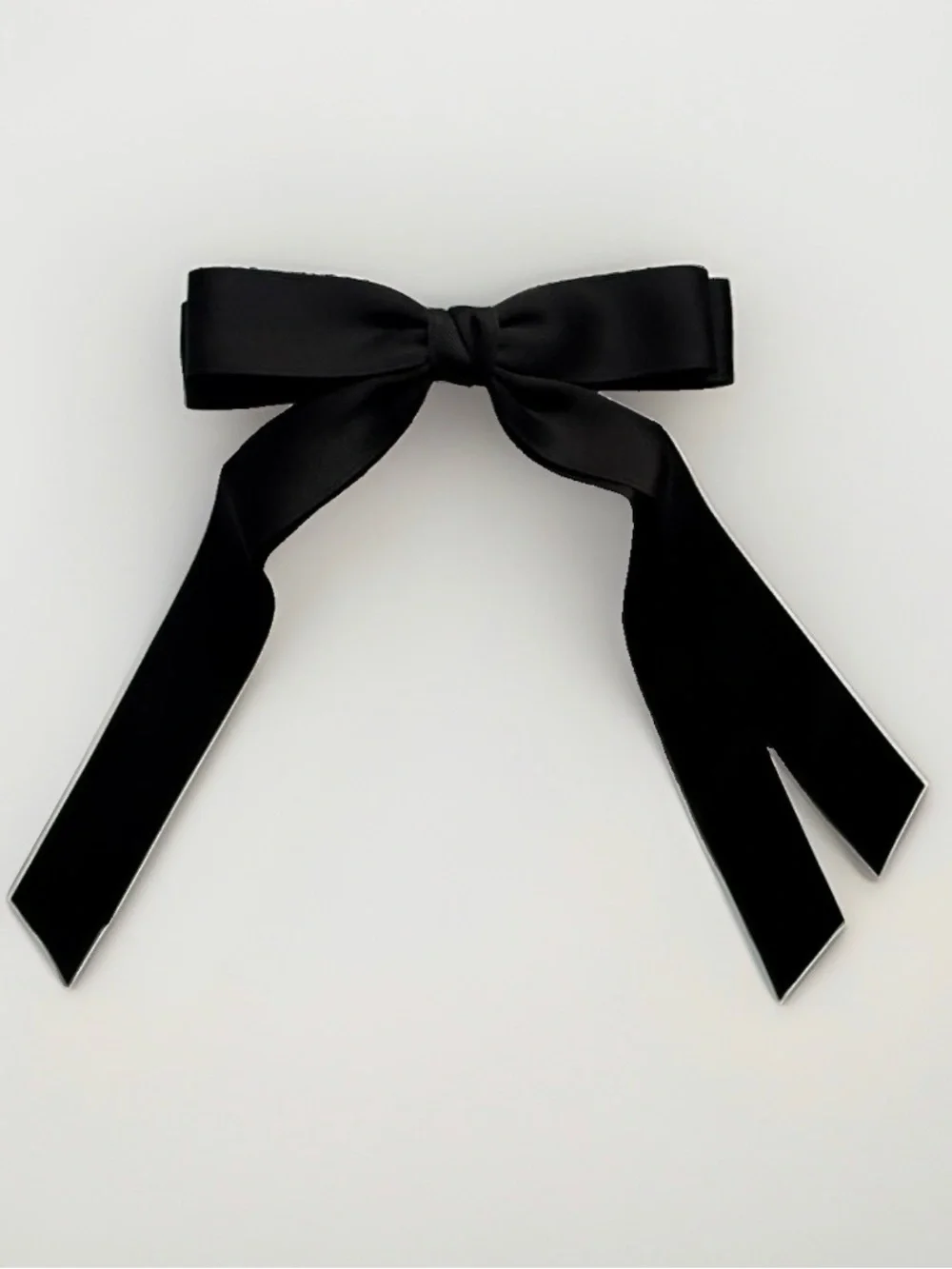 Shashi Hair Bow Black Ribbon New